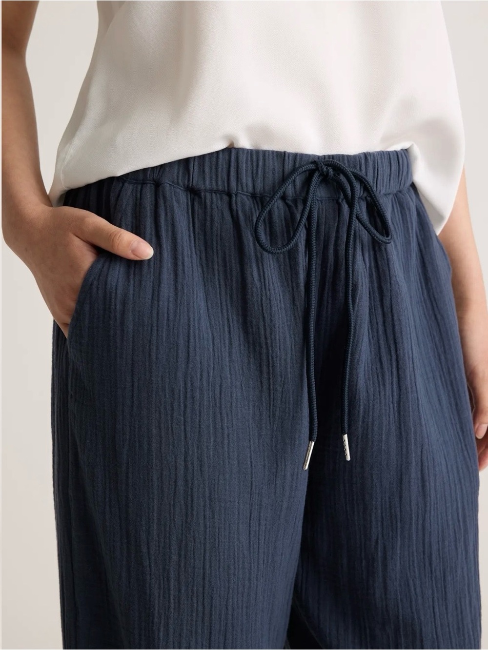 Quince Blue Linen Pants